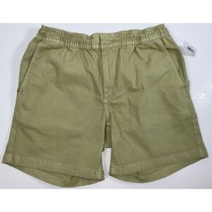 NWT Men's Goodthreads Woven Utility Shorts - Light Olive Green - XS (27" X 6")